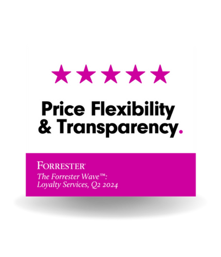 five star in price flexibility and transparency by Forrester